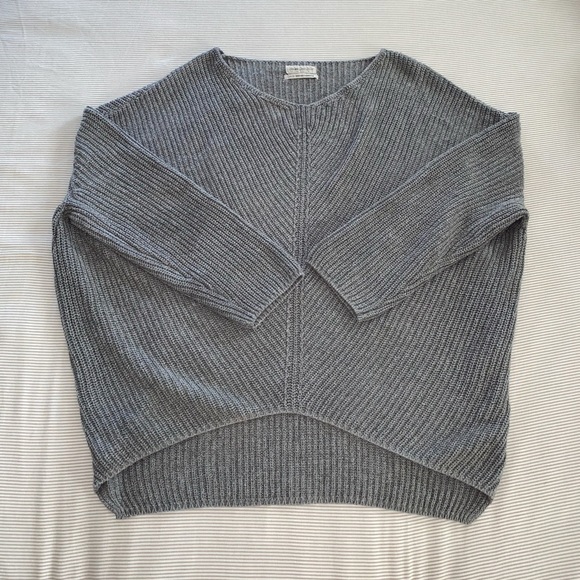 Urban Outfitters Sweaters - Urban Outfitters off the shoulder gray knit sweater